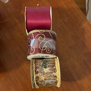 Elegant Holiday Ribbon Set-not full spools